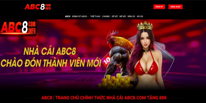 Để rút tiền ABC8, game thủ cần tạo, truy cập vào tài khoản của mình